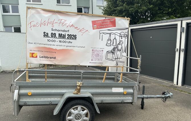 Fuchshof-Flohmarkt mit Suchspiel für Kinder: An welchem der ingesamt 57 Stände versteckt sich der goldene Fuchs?