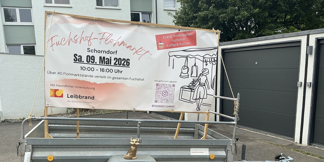 Fuchshof-Flohmarkt mit Suchspiel für Kinder: An welchem der ingesamt 57 Stände versteckt sich der goldene Fuchs?