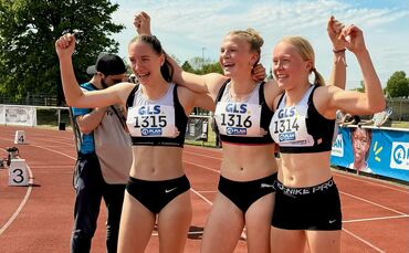 Das erfolgreiche Team des VfL (von links nach rechts): Lea Spieß, Lilly Streuber und Emilia Grams.