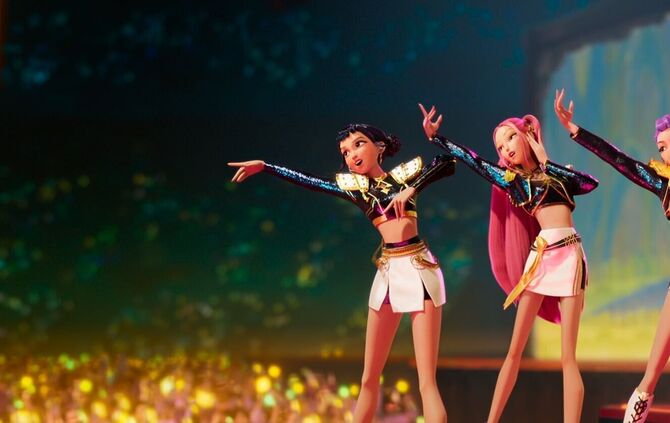 Die Band Huntrix gibt ein Megakonzert im Animationsfilm «KPop Demon Hunters». (Netflix-Handout)