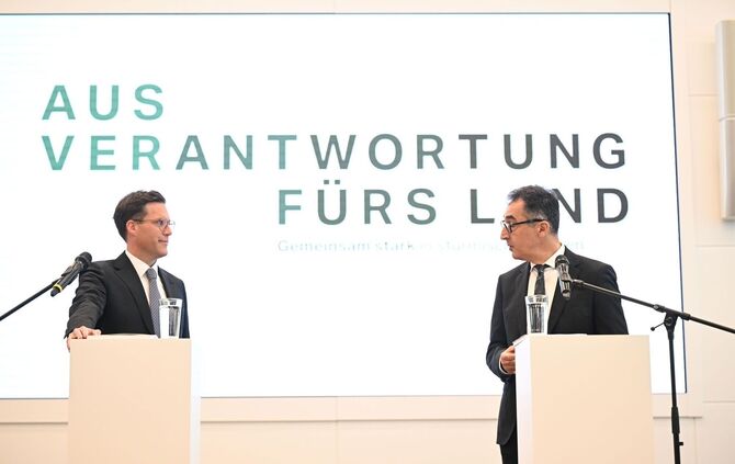 Vorstellung Koalitionsvertrag in Baden-Württemberg