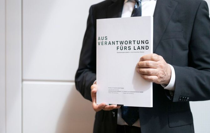 Vorstellung Koalitionsvertrag in Baden-Württemberg