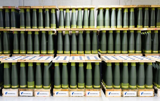 Artilleriegranaten von Rheinmetall