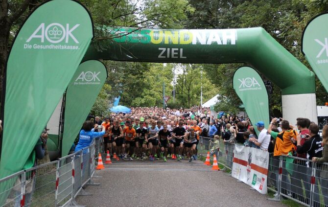 Die Teilnahme am AOK-Firmenlauf in der Talaue ist für viele ein motivierendes Ziel.