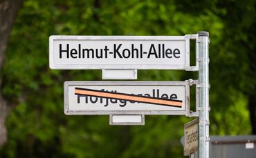 Einweihung der Helmut-Kohl-Allee