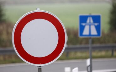 Sperrung einer Autobahn