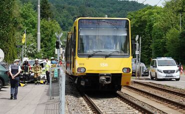 Stadtbahn-Unfall in Stuttgart