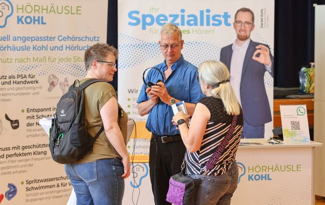An den Ständen auf der Gesundheitsmesse gab es fachliche Beratung.
