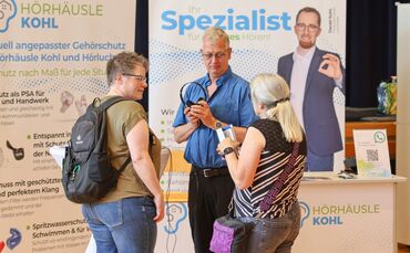 An den Ständen auf der Gesundheitsmesse gab es fachliche Beratung.