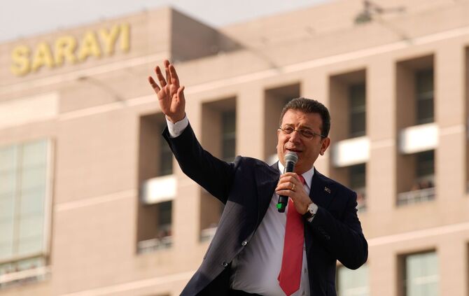 Istanbuls Bürgermeister Ekrem Imamoglu vor seiner Inhaftierung