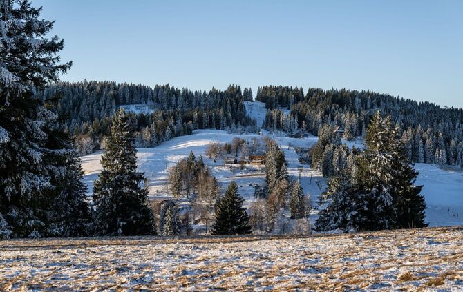 Im Hochschwarzwald ist ein wenig Neuschnee gefallen. (Symbolbild)