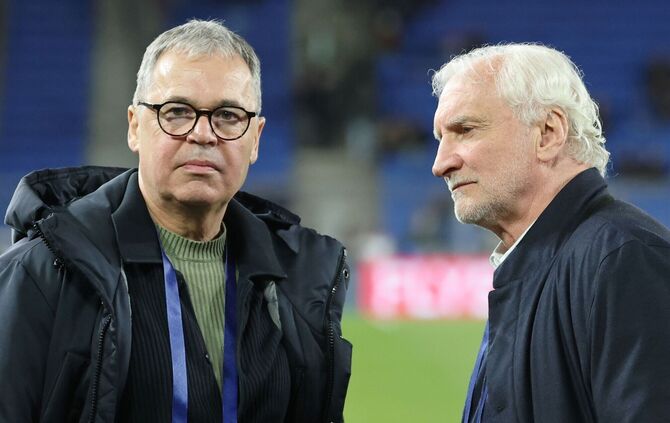 Andreas Rettig (l) und Rudi Völler