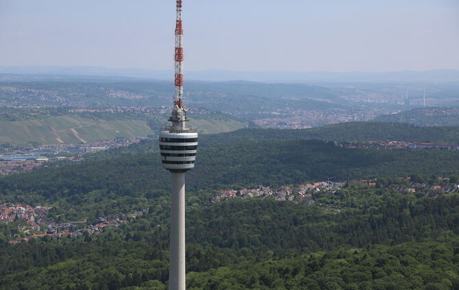 Stuttgart Fernsehturm Aussicht symbol symbolbild symbolfoto