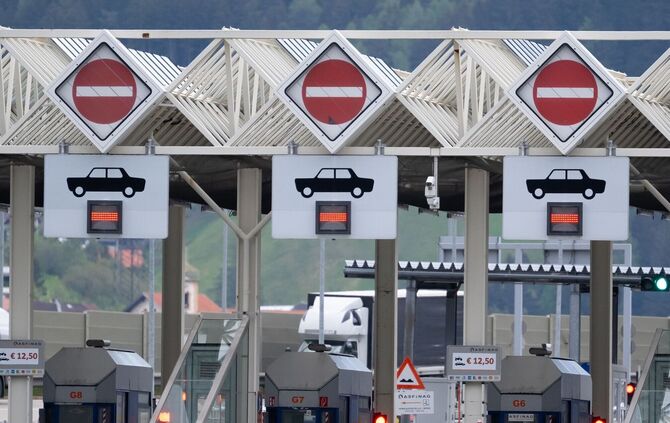 Vor der Sperrung der Brennerautobahn