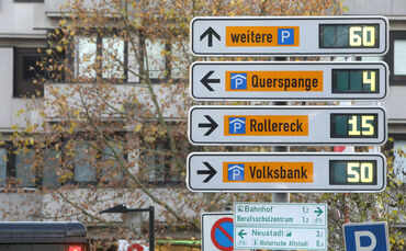 Das Parkleitsystem in Waiblingen (Archivfoto).