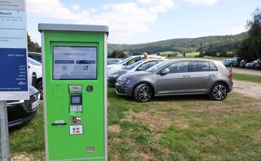 Der Parkplatz am Badesee in Plüderhausen. (Archivfoto)