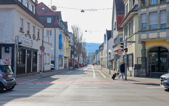 Bahnhofstraße in Fellbach (Archivfoto).