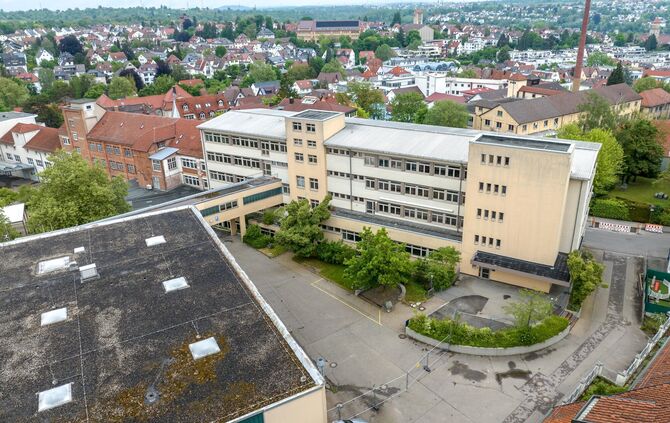 Oppenländer-Areal nahe der Innenstadt und unweit des Bahnhofs Waiblingen: Seit den sechziger Jahren waren in der alten Möbelfabr