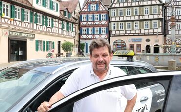 Thomas Schaal fährt seit Jahrzehnten in Schorndorf Taxi.