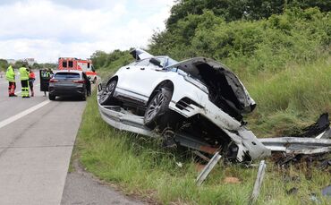 Schwerer Unfall auf der A6