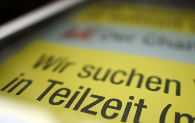 Annonce für Teilzeit