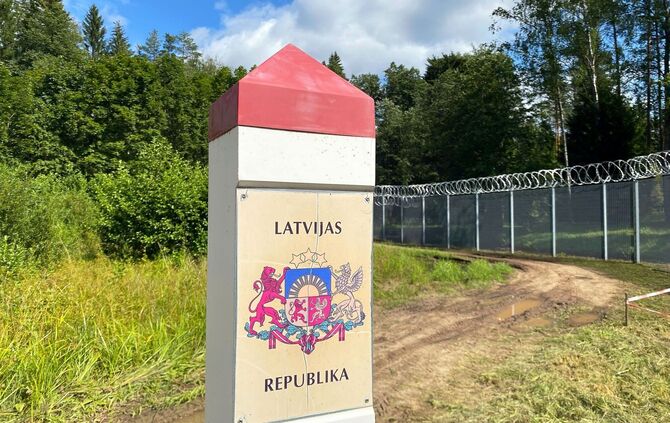 Lettlands Grenze zu Russland