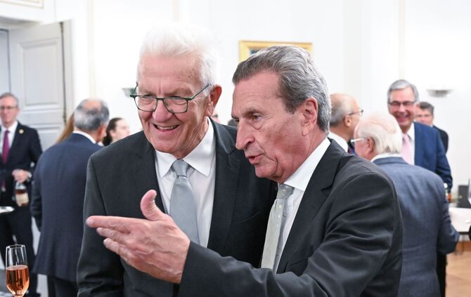 Günther Oettinger und Winfried Kretschmann