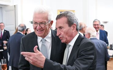Günther Oettinger und Winfried Kretschmann