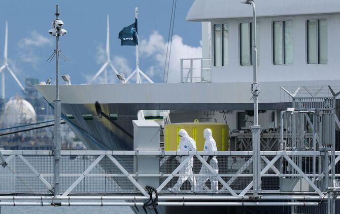 Ankunft des Kreuzfahrtschiffs «Hondius» im Hafen von Rotterdam