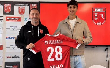 Luca Vullo (rechts) mit SVF-Sportdirektor Theo Fringelis.