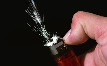 Die Flammen erloschen nach kurzer Zeit von selbst (Symbolfoto).