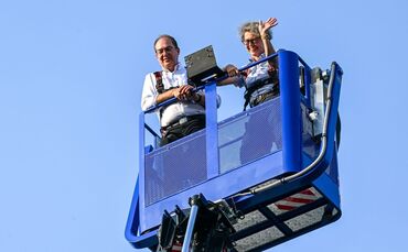 Sommerreise Innenminister Dobrindt - THW
