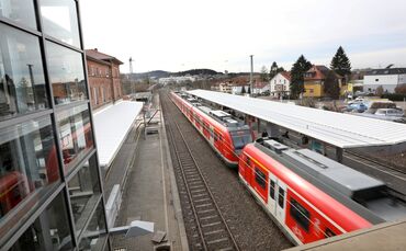 Der Bahnhof Winnenden mit einer SBahn. Symbolfoto/Archiv.