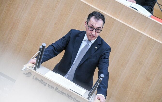 Landtag Stuttgart - Erste Regierungserklärung Özdemirs