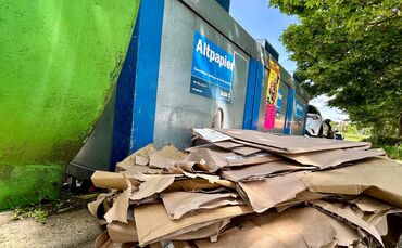 Momentaufnahme: Container-Standort "Bei der Kappel" in Waiblingen-Bittenfeld am 19. Mai 2026. Bereits im Februar hat eine Frau f