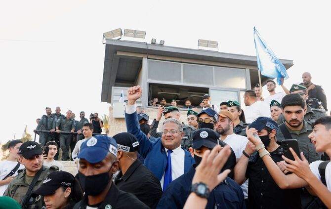 Israels Polizeiminister Ben-Gvir in der Altstadt von Jerusalem