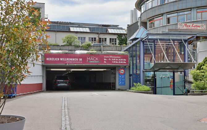 Die Tiefgarage der Einkaufsstraße Endersbach.