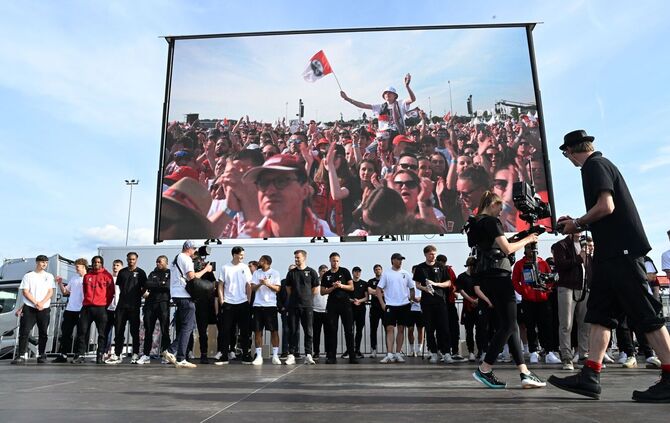 Empfang des SC Freiburg nach dem Europa League Finale