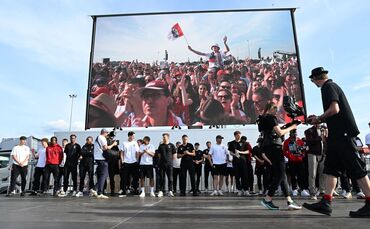 Empfang des SC Freiburg nach dem Europa League Finale