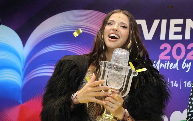 Die Gewinnerin des Eurovision Song Contest (ESC) 2026: Dara aus Bulgarien. (Archivbild)