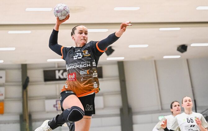Maxime Luber wird am Samstag, wie Amélie Herzog, ihr letztes Heimspiel für den VfL Waiblingen bestreiten.