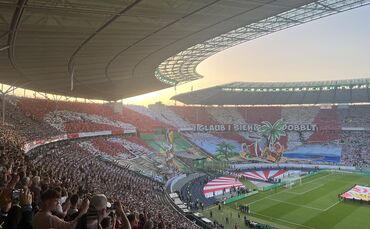 Die VfB-Choreo vor em DFB-Pokalfinale.