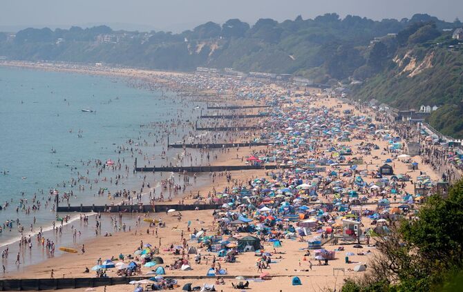 Sommerliches Wetter in Großbritannien