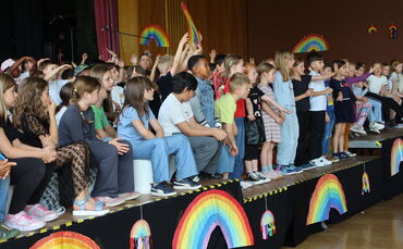 Großes Schhulfest an der Stöckachschule, die es in Winnenden schon seit 75 Jahren gibt.