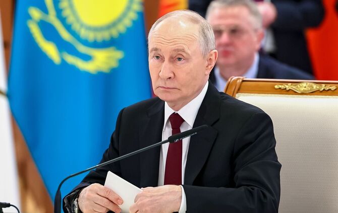 Russlands Präsident Putin in Kasachstan