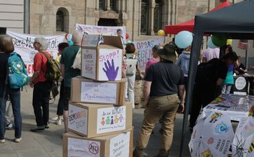 Kundgebung "Nein zur Wahl eines AfD-Landrates"