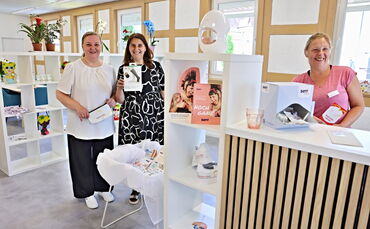 Alfdorf hat jetzt ein Sanitätshaus in der Untere Schloßstraße. Das Team von links: Gönül Gülec, Belgin Kunduru, Simone Latosik (