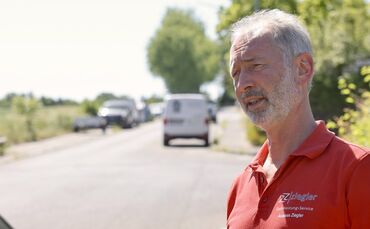 Andreas Ziegler berichtet über die Probleme mit der neuen Parkzonenregelung südlich der Gotthilf-Bayh-Straße