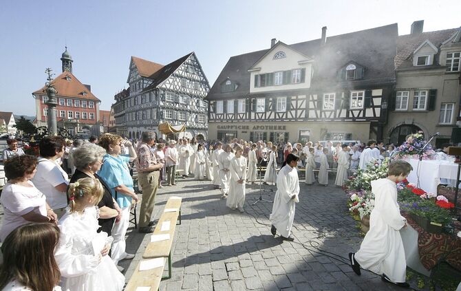 Fronleichnam in Schorndorf (Archivfoto).