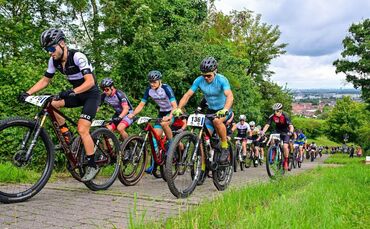 Der Stich beim Fast & Forest kurz nach dem Start an der Fellbacher Kelter hat es in sich.